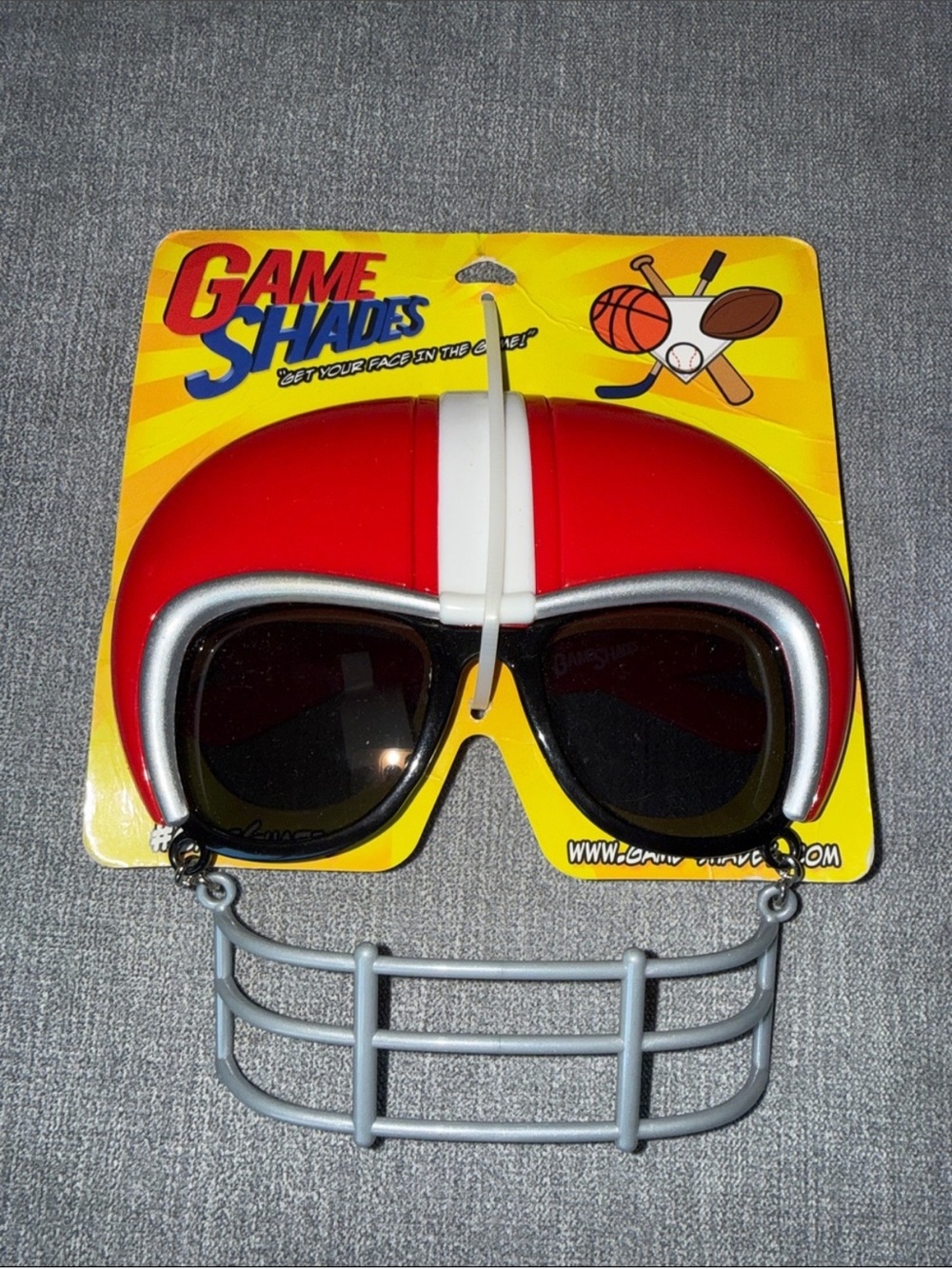 Game Shades Red Football Helmet Sunglasses by Game Shades